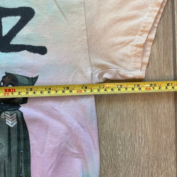 Gorillaz Band Tee Graphic T-Shirt Sz Small Tie Dye Pastel Gildan Heavy Cotton - Picture 5 of 6